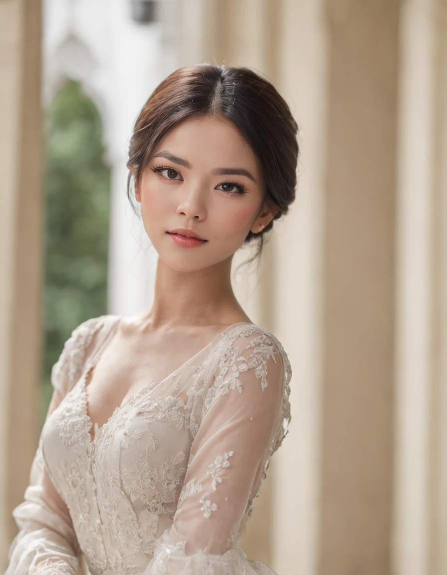 (One lady)、formal dress、28year old、Sexy filipina woman