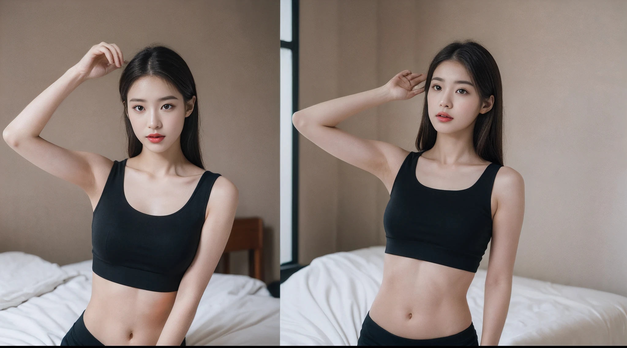 Create an image of a person doing a board exercise step by step