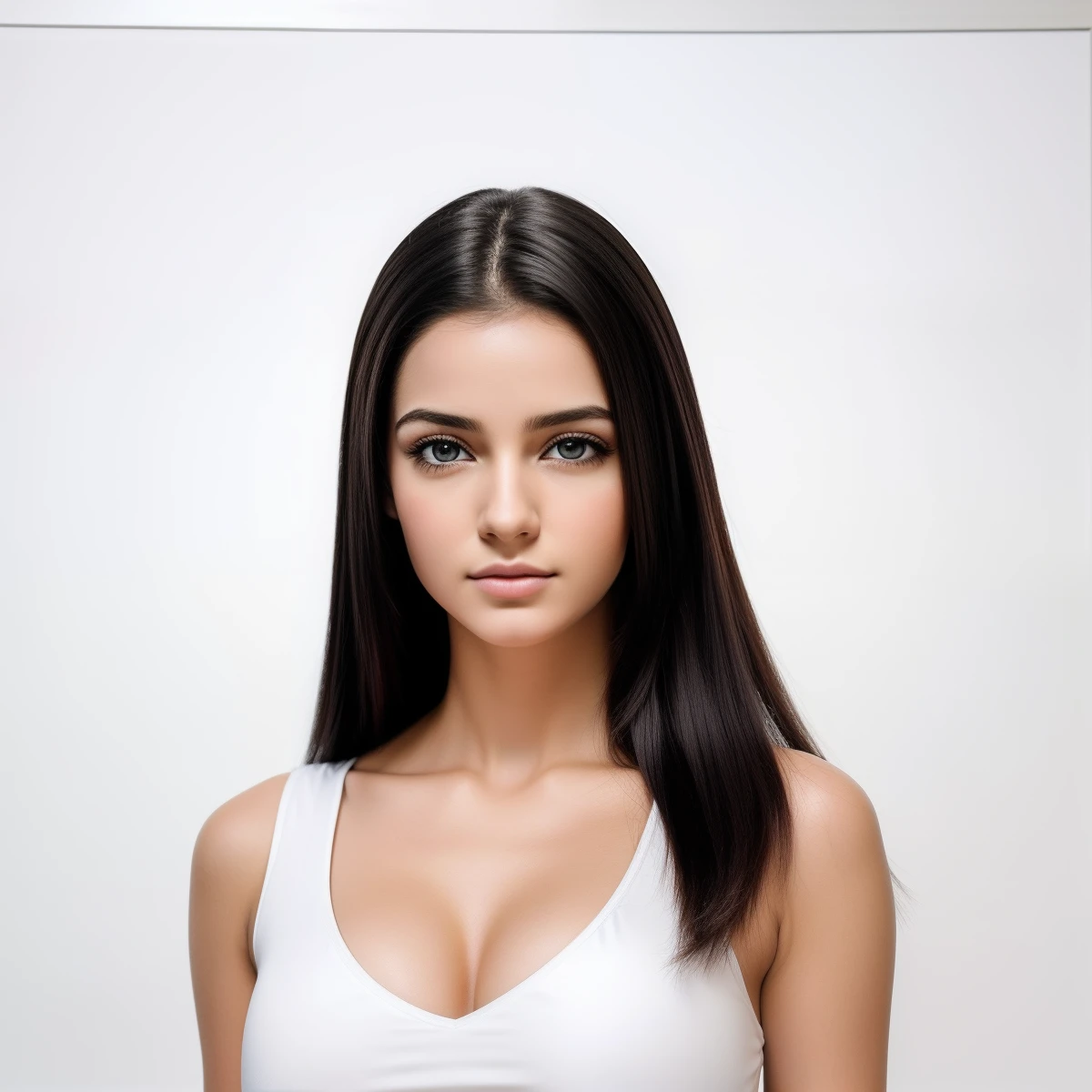 Fotografia RAW, melhor qualidade, master part, uma mulher extremamente bonita, extremamente detalhado, unidade, Papel de parede 8K, incredible detailed, finamente detalhado, master part, melhor qualidade, Arte Oficial, extremamente detalhado CG unidade 8k papel de parede, ultra-detalhado, Altas, extremamente detalhado, claro, concentrado, (melhor qualidade), (Realistic, photo-realistic:1.6), 8k, clear lighting, alta qualidade, Cinematic lighting, 1girl, Centrado, corpo inteiro, long -sized hair, Olhos azuis, adolescente( anos), pale skin, round nose, white bodycon, blush, perfect fingers