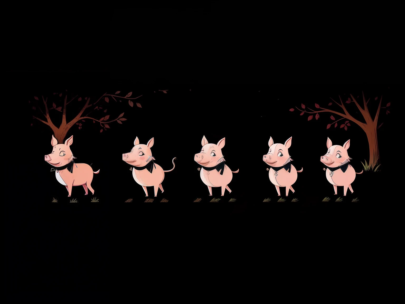 The Three Little Pigs, macabro, enquadramento geral