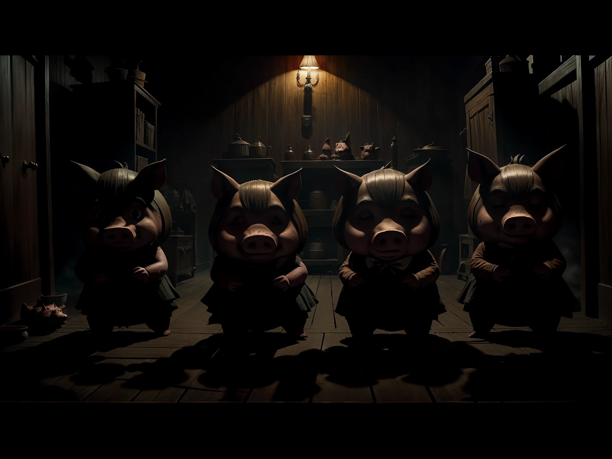 The Three Little Pigs, American Horror History, enquadramento fechado