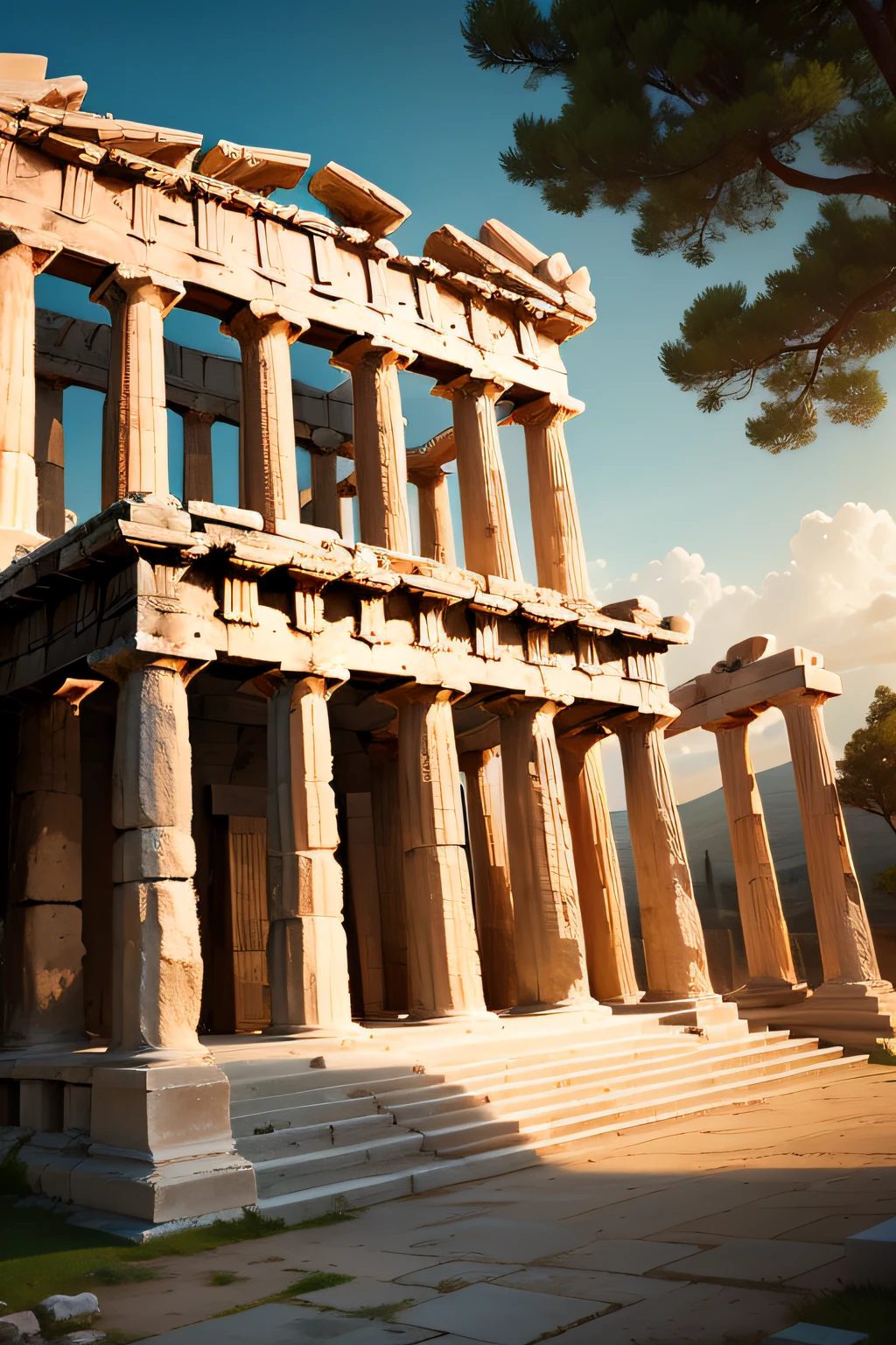 A Majestic Greek Temple