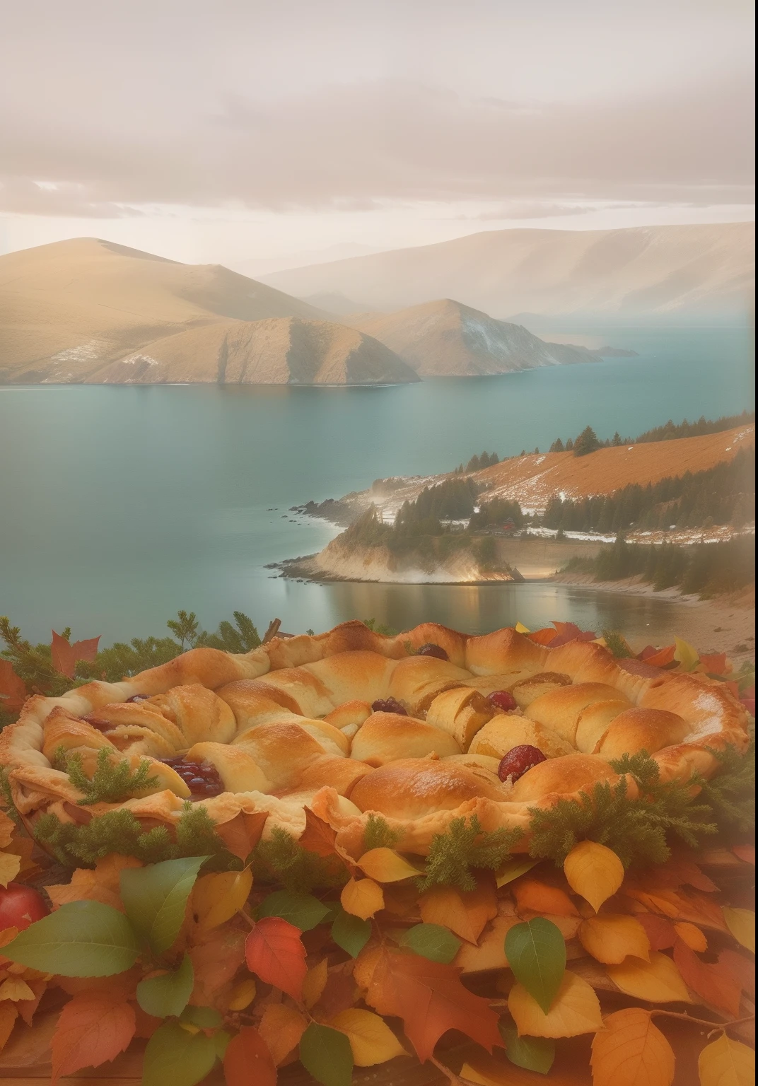 apple pie instead of wood, And instead of the sea, warming mulled wine