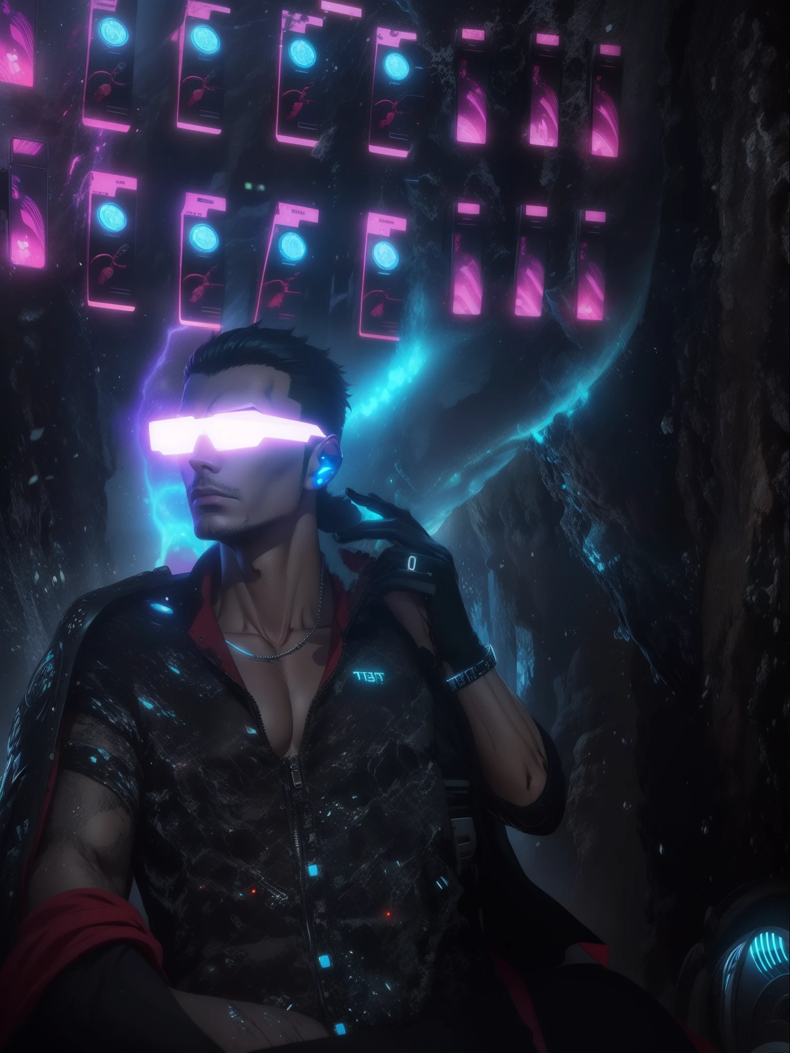 Change Background Cyberpunk Handsome Boy , Realistic Face,8k,ultra realistic
