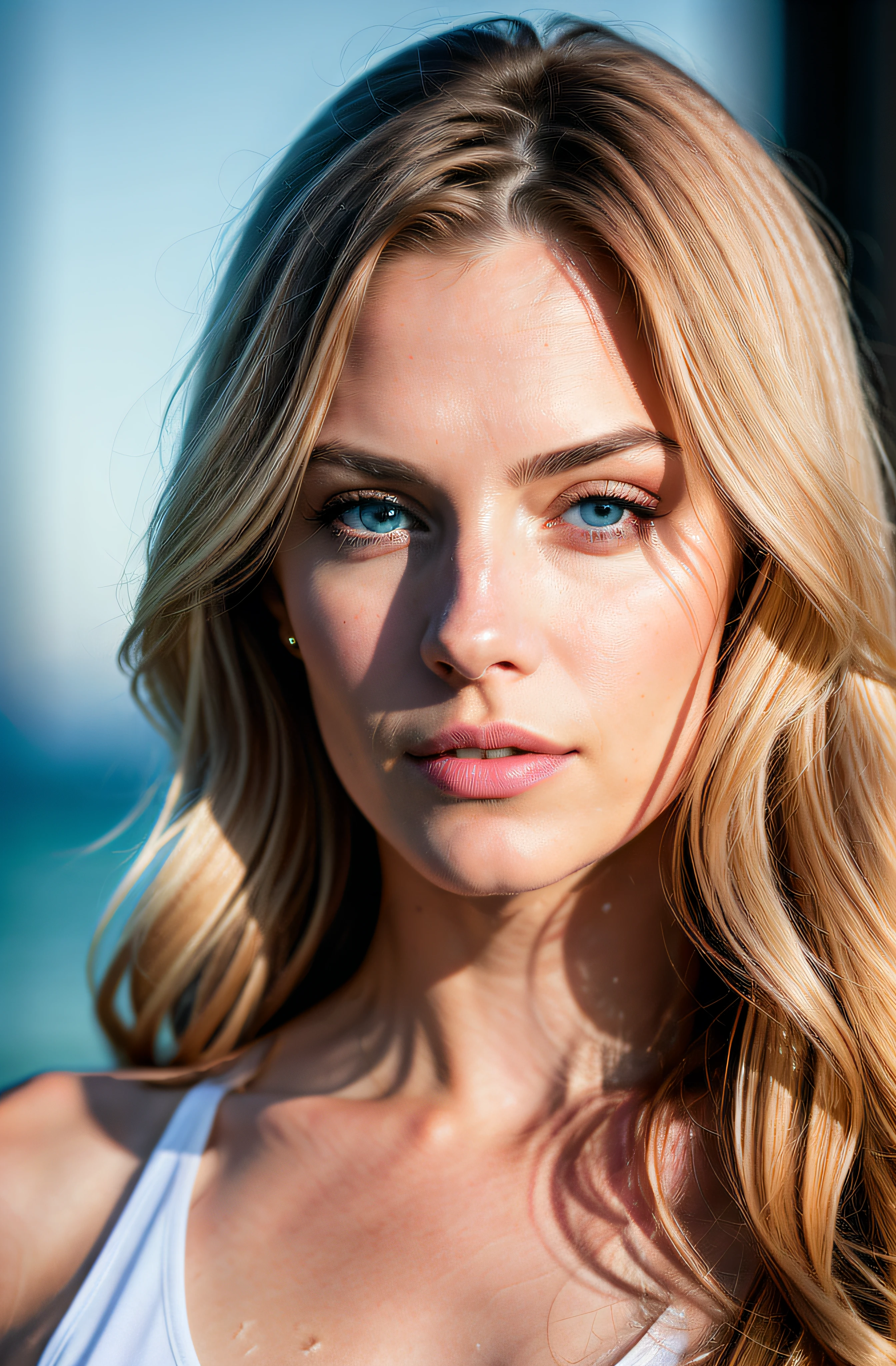 Skin lines are clearly visible,Ultra-fine realism,Sweat pores are clearly visible