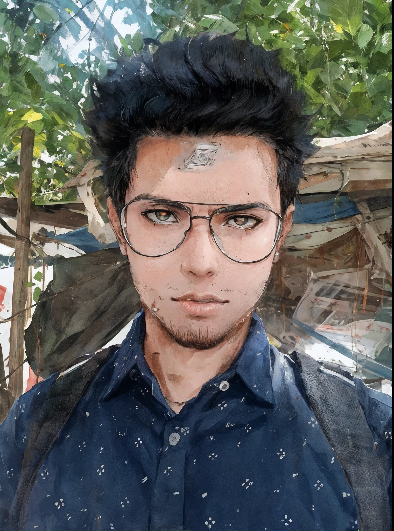 kakashi, 1boy, solo, foco masculino, brilhante, olho esquerdo vermelho, heterocromia, olhando para o espectador, olho brilhante, sangue, cicatriz, ninja, olhos brilhantes, sangue no rosto, cicatriz no rosto