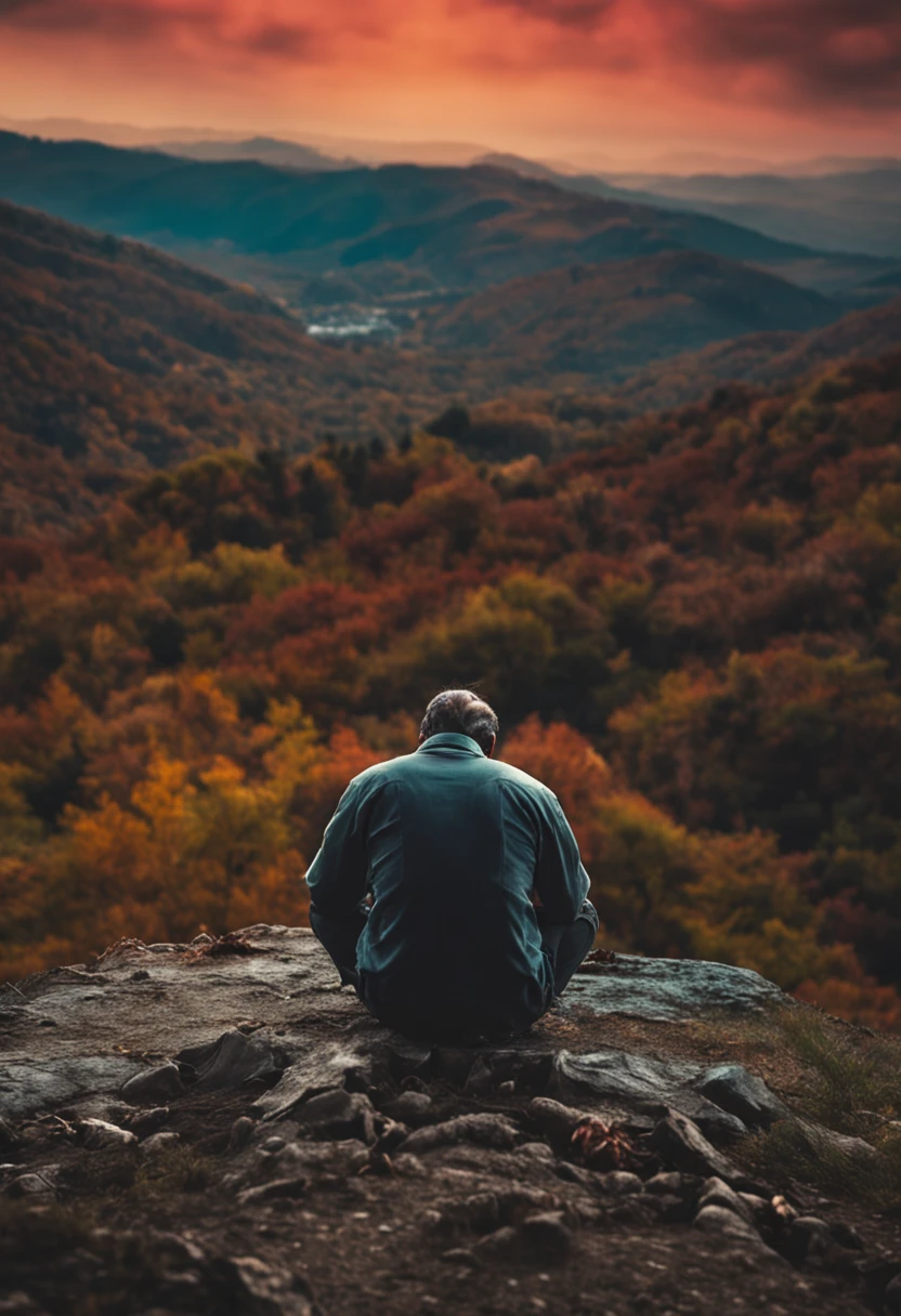 man praying