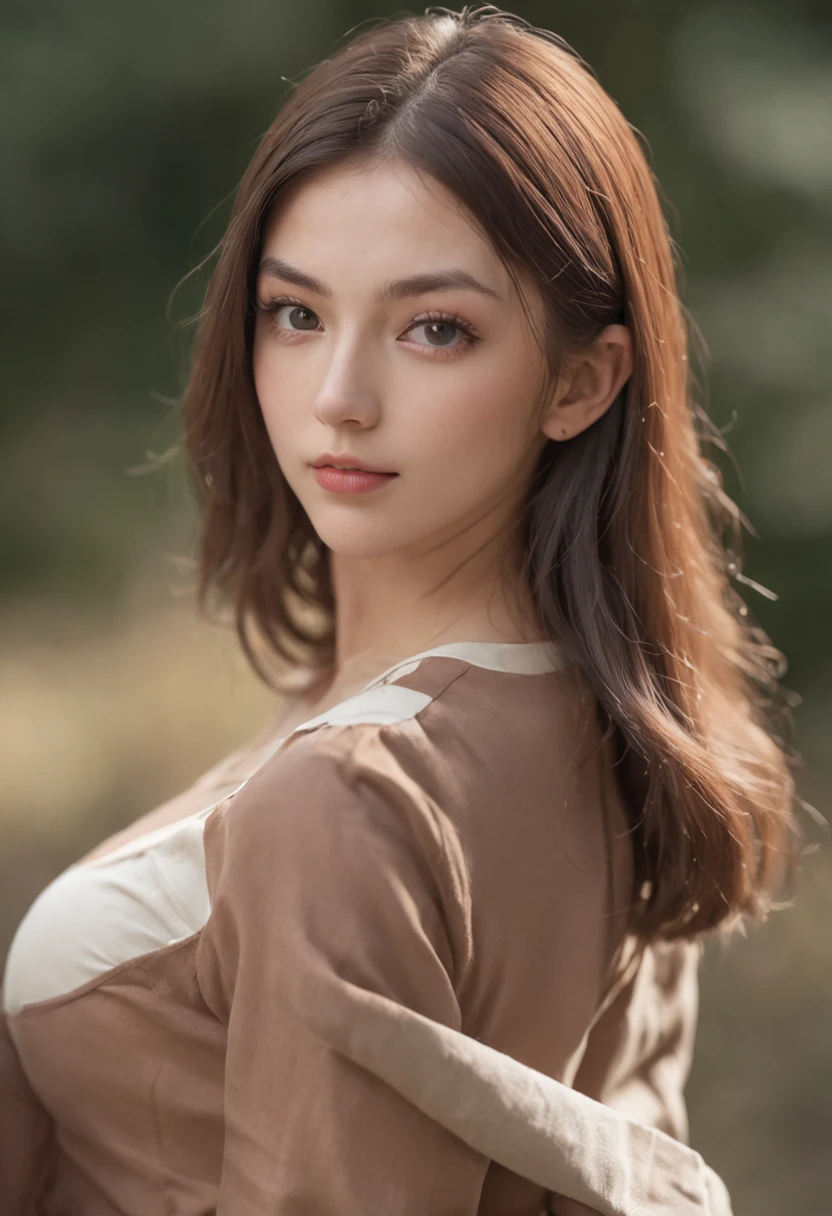 Ultra-detailed, realistic photography in 8K, maximum definition, tmasterpiece, Incredibly beautiful student, in a pleated miniskirt with a button-down blouse, with underwear that appears discreetly, showing off your athletic body and generous breasts .sex,,nsfw,18+