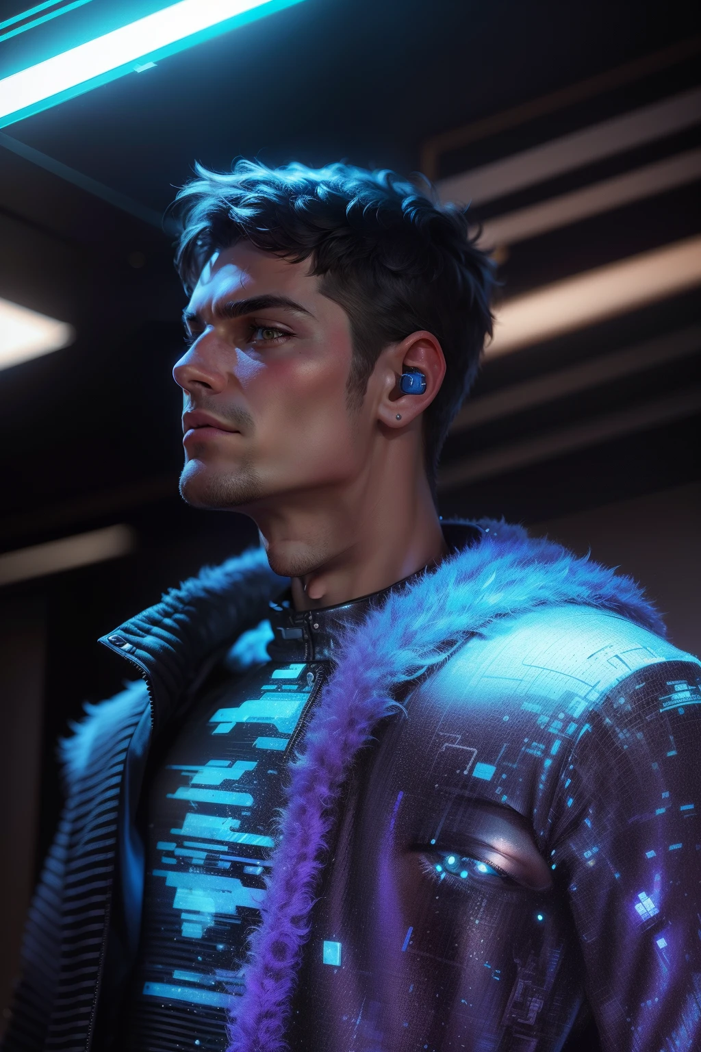 Change background cyberpunk handsome boy,realistic face,8k, ultra realistic