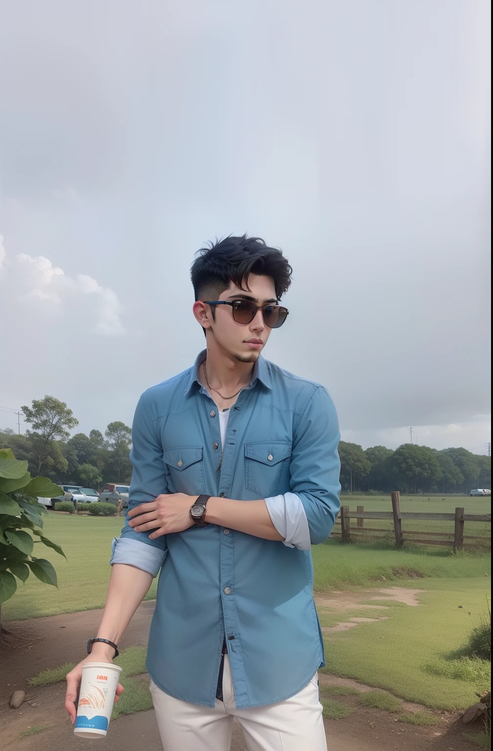 Change background handsome boy 8k