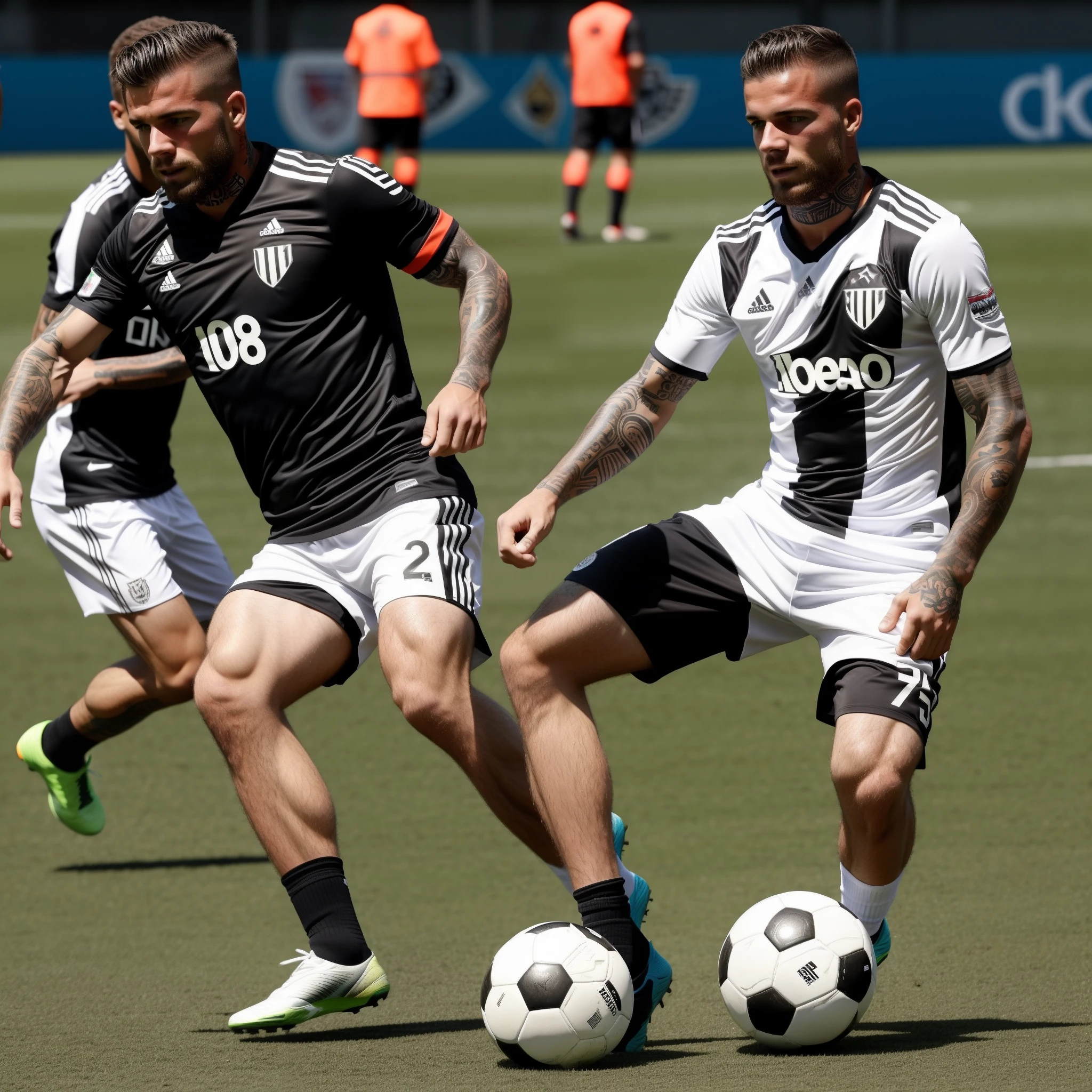 Soccer Player white man with tattoos in Botafogo