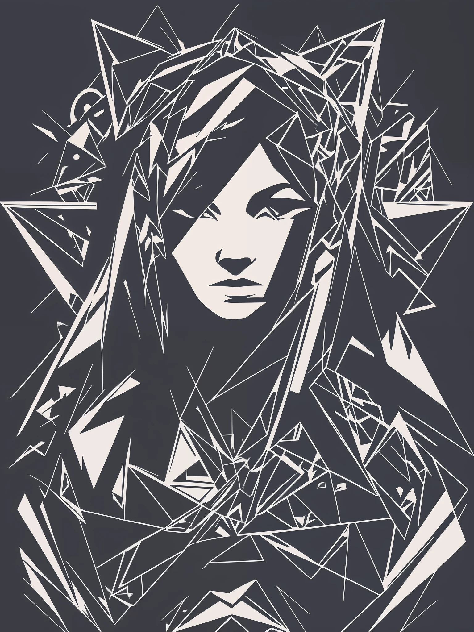 Construct a logo in which the letters "LNX" intertwine to shape a powerful triangle. The style should be sleek and abstract, employing a combination of deep shadows and gradients to evoke a feeling of menace and strength. --auto --s2