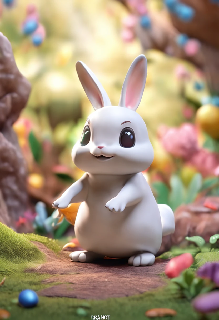ofo little Pokemon hyperrealistic anime rabbit, chibi, adorable and cute, logo design, cartoon, cinematic lighting effect, charming, 3D vector art, cute and quirky, fantasy art, bokeh, hand-drawn, digital painting, soft lighting, isometric style, 4K resolution, photorealistic rendering, highly detailed clean vector image, photorealistic masterpiece, professional photography, simple space backdrop, flat white background, vibrant isometric vector