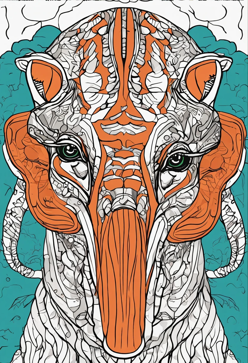 Generate an image of a Chimpance in an art style suitable for a coloring book. Make sure the image is clear and easy to color for kids. . Add simple but interesting details that help children identify the animal and enjoy the coloring process. The image should be large and detailed enough to take up an entire page of a standard coloring book. el dibujo que tenga marco