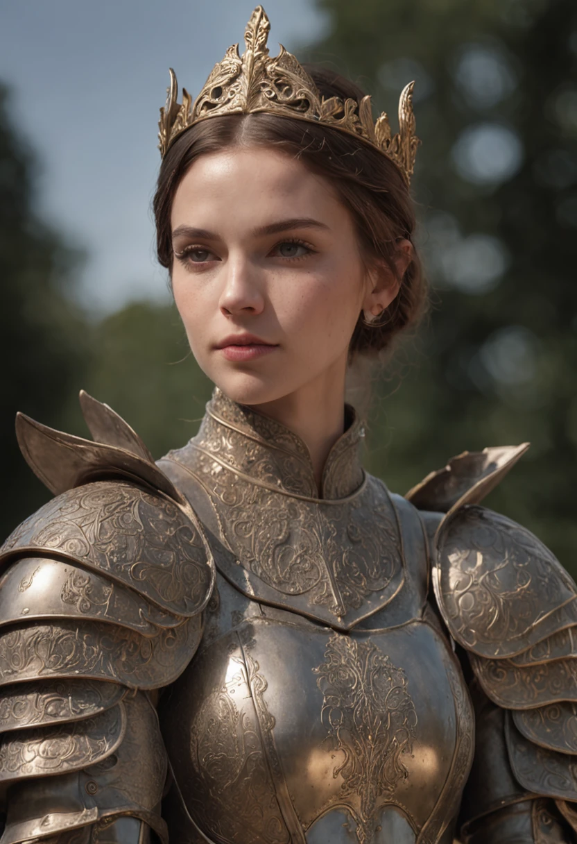 Royal Knights,Historical heavy armor envelops the entire body,Point the knight's sword at the sky,portraite of a,Splitting close-up,solemn,Flat Breast,Modest,humble,Cinematic, HDR, lowbrow, Intricate, hiquality, Gorgeous shades, intricate details, Super-slim;,oc render