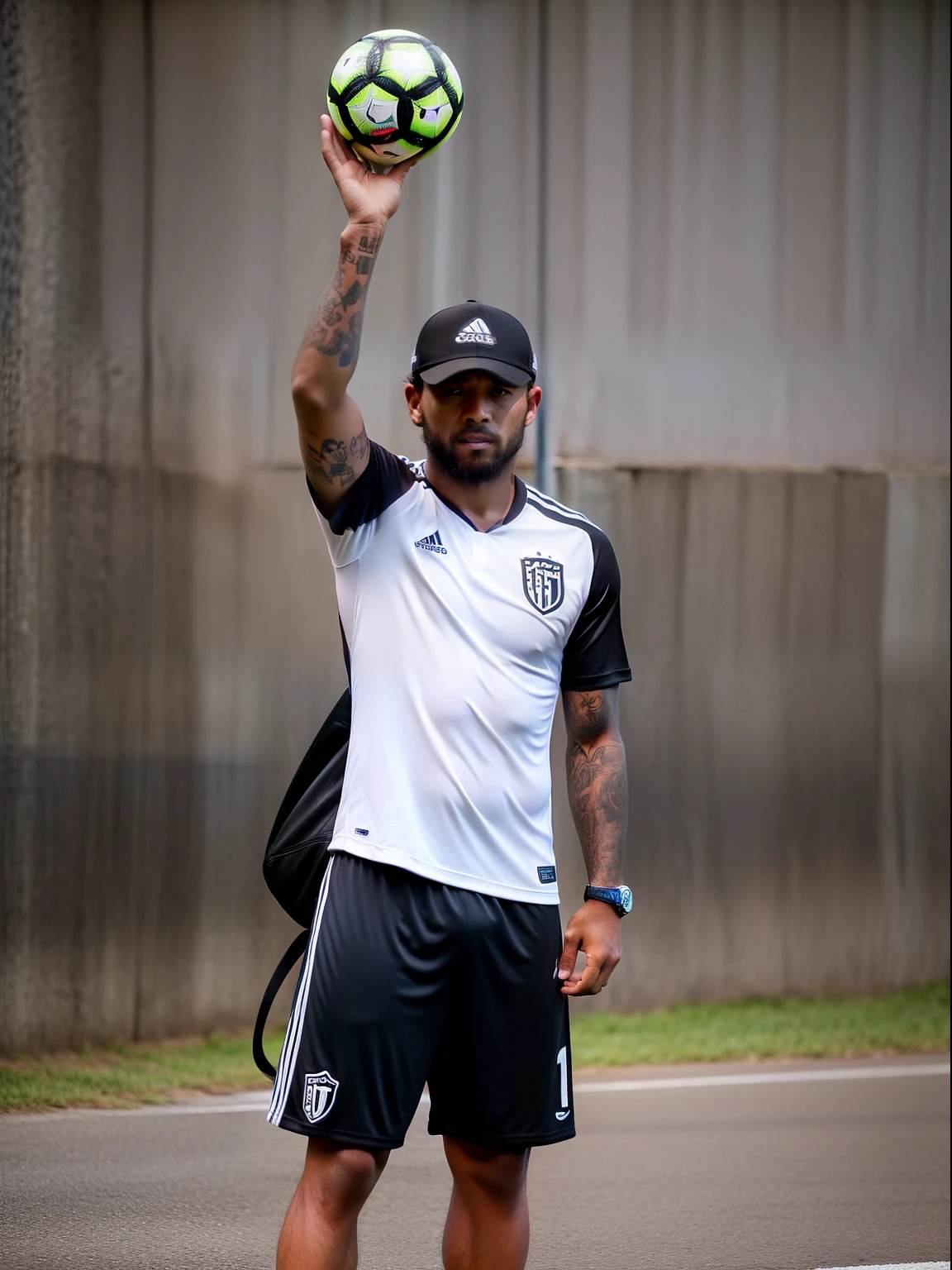 Soccer Player whit in Botafogo