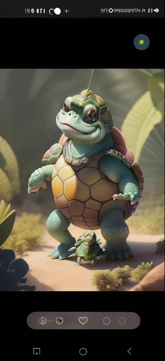 Tartaruga sorrindo muito