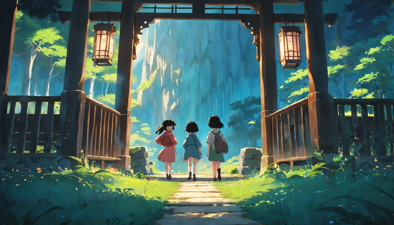 Beautiful Landscapes、Beautiful light source、Little Children's Adventures、吉卜力、Ghibli style