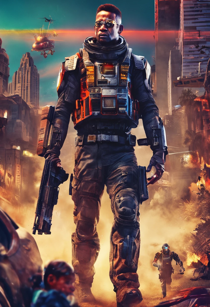 homem lutando contra skynet