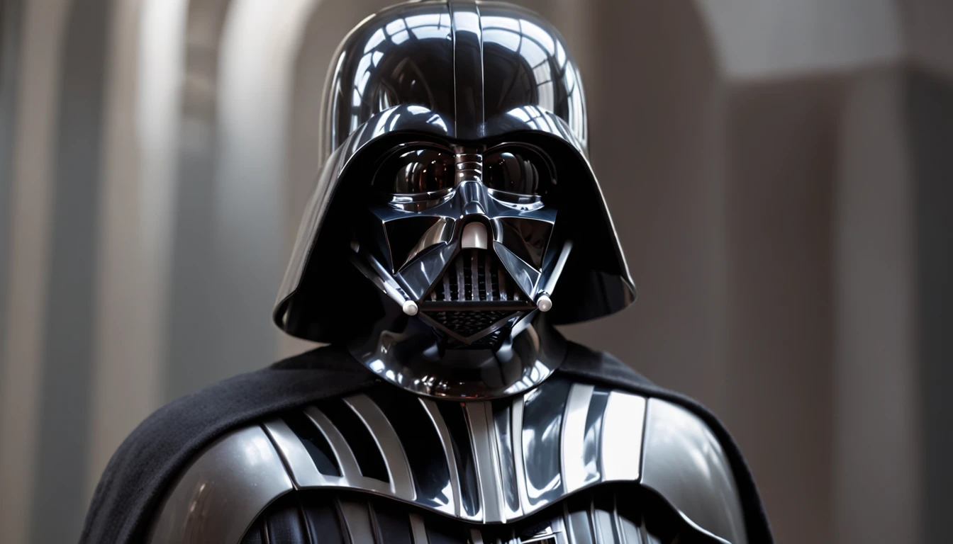 A photo of a lego as Darth vader, intricate, Cyberprep, Futago, Polaroid, ArchViz rendering, Flat, badge, chintzy colors, Grunge, spot lighting, Realistic dramatic lighting, highly detailed environment, cinematic quality, Redshift render, 4k