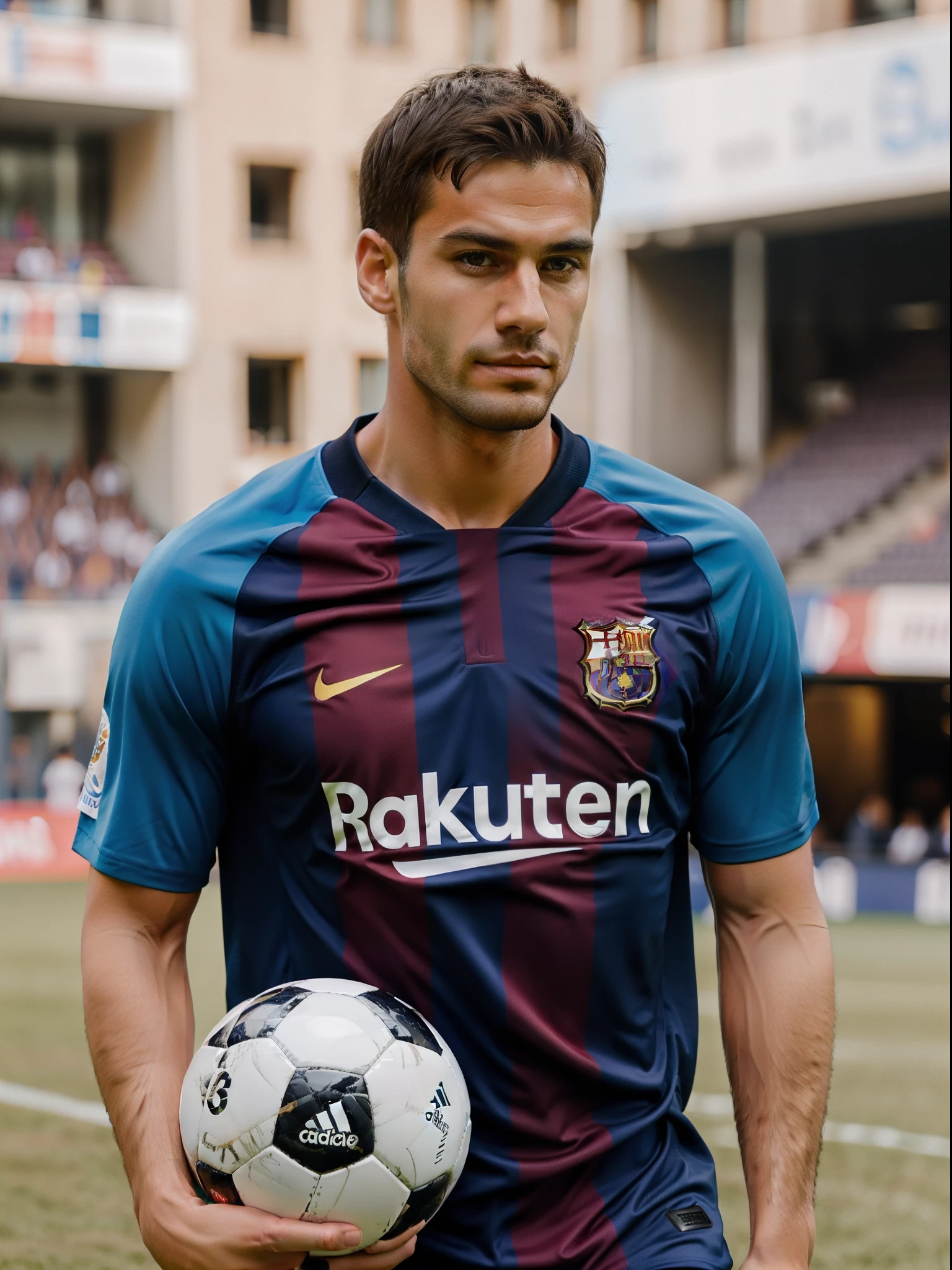 Man Soccer Player in Barcelona