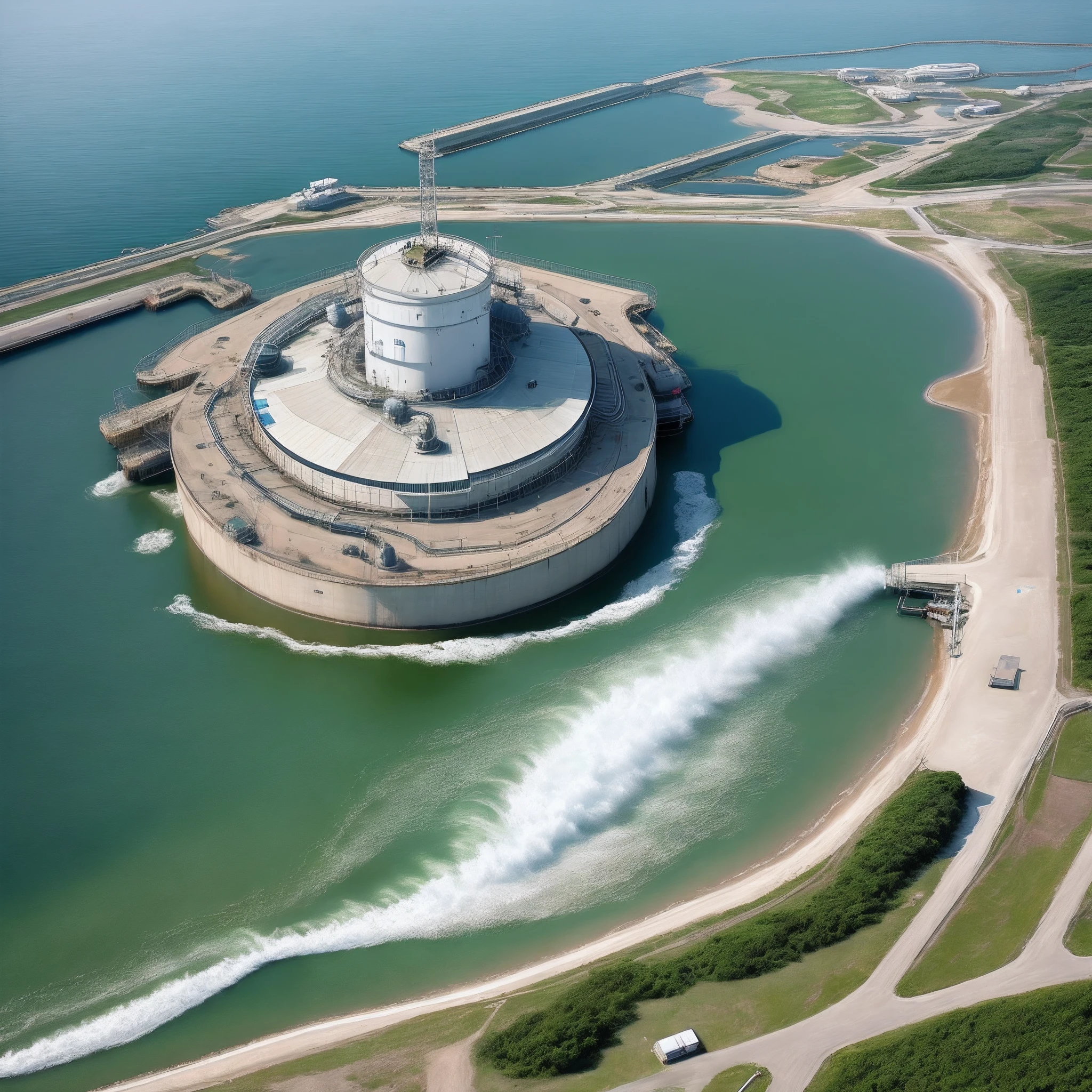 Nuclear wastewater is discharged into the sea