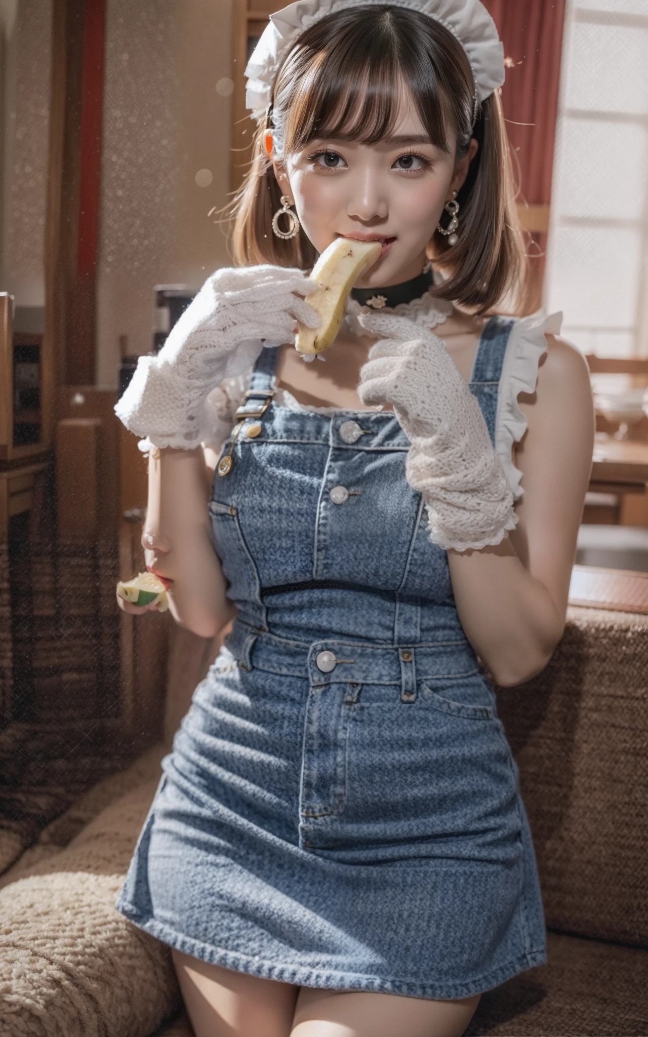 The most attractive female figure in the world, World's Most Beautiful Japan Woman Eating Peeled Banana with One Hands, The cutest mini skirt maid clothes in the world, The cutest choker in the world, The cutest gloves in the world, Big round buttocks are perfectly visible, The most beautiful 25-year-old Japan woman in the world, The cutest earrings in the world,