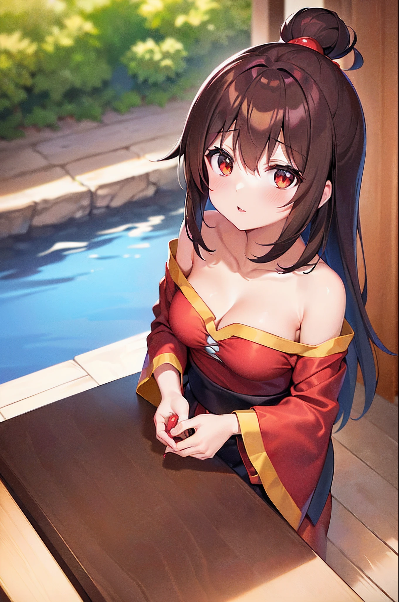 Megumin, Konosuba, Japan, Sakura, cabelos curtos