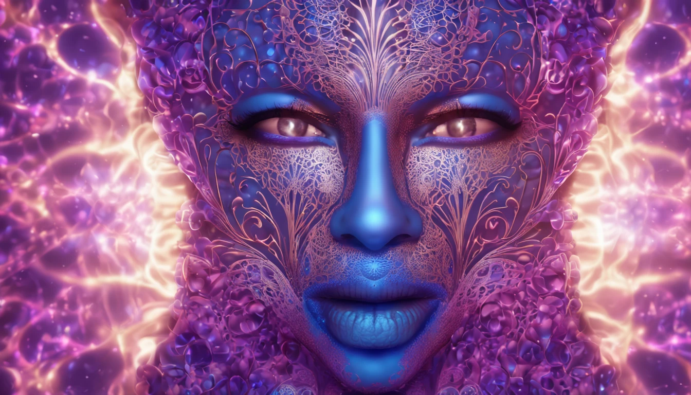Imagem realista com um fundo suave e reconfortante com cores quentes, como tons de azul e roxo que transmitem serenidade e espiritualidade. no centro da imagem, Uma pessoa sentada de costas , com uma luz suave irradiando deles, symbolizing intercession and spiritual connection.  mostrando diversidade e unidade na comunidade. Photos are slightly blurry, representando o anonimato dos assinantes, but still revealing a sincere connection. Como um toque final, Um suave efeito de luz dourada permeia toda a miniatura, adding a touch of divinity and hope.