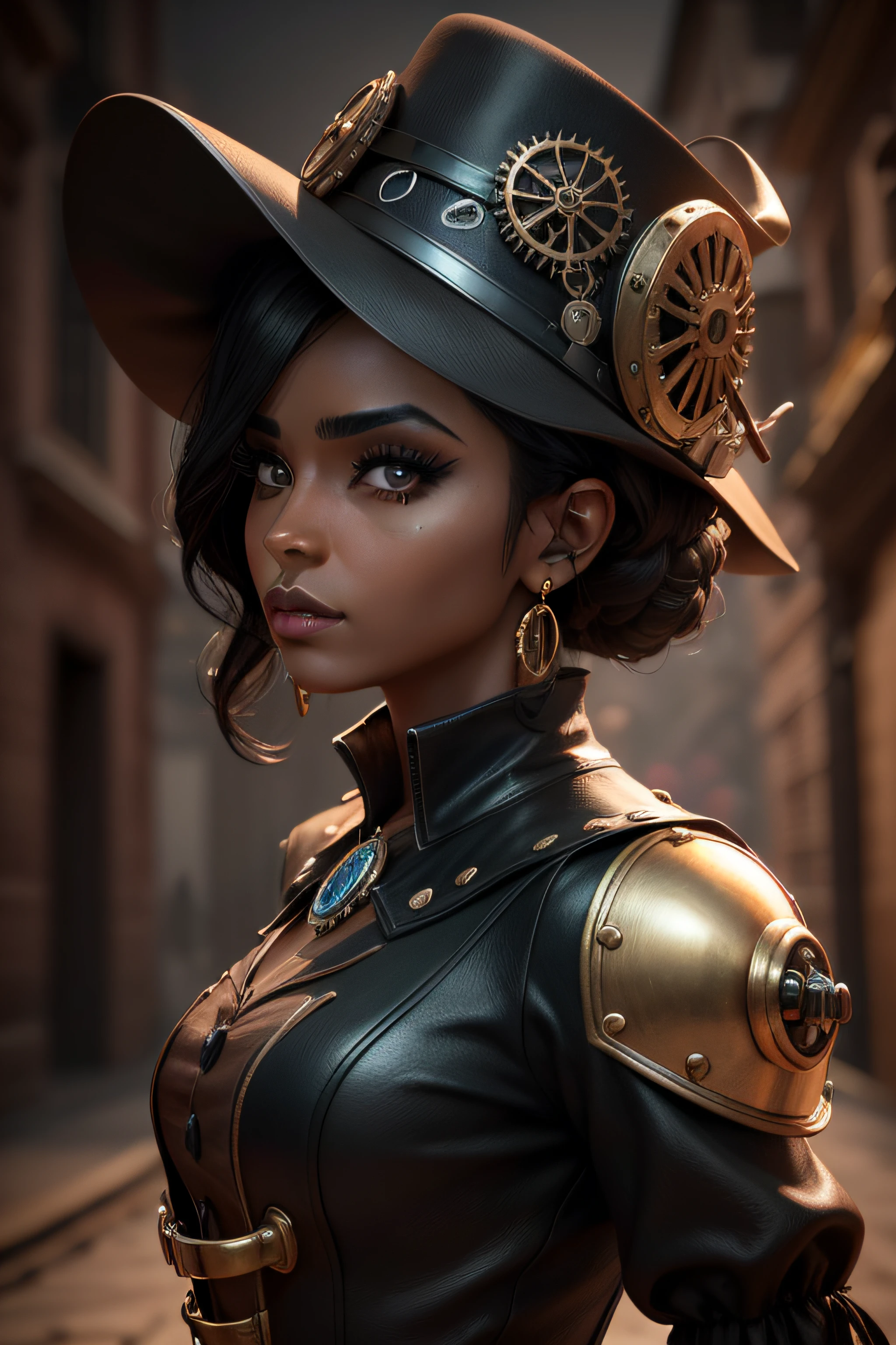 1 closeup de uma (garota 18 anos afro americana)batgirl  negra ((AFRO AMERICANA)), cabelo curto, ((Using Batgirl's mask))with hat ((cabelo curto e liso com franja)), fear expression, assustada,,( fleshy lips)olhos grandes,sardas no rosto de ,batom vermelho,( pircing on the lip),colar, brinco, e maquiagem, Angle of the face up close, perfil,Looking at camera