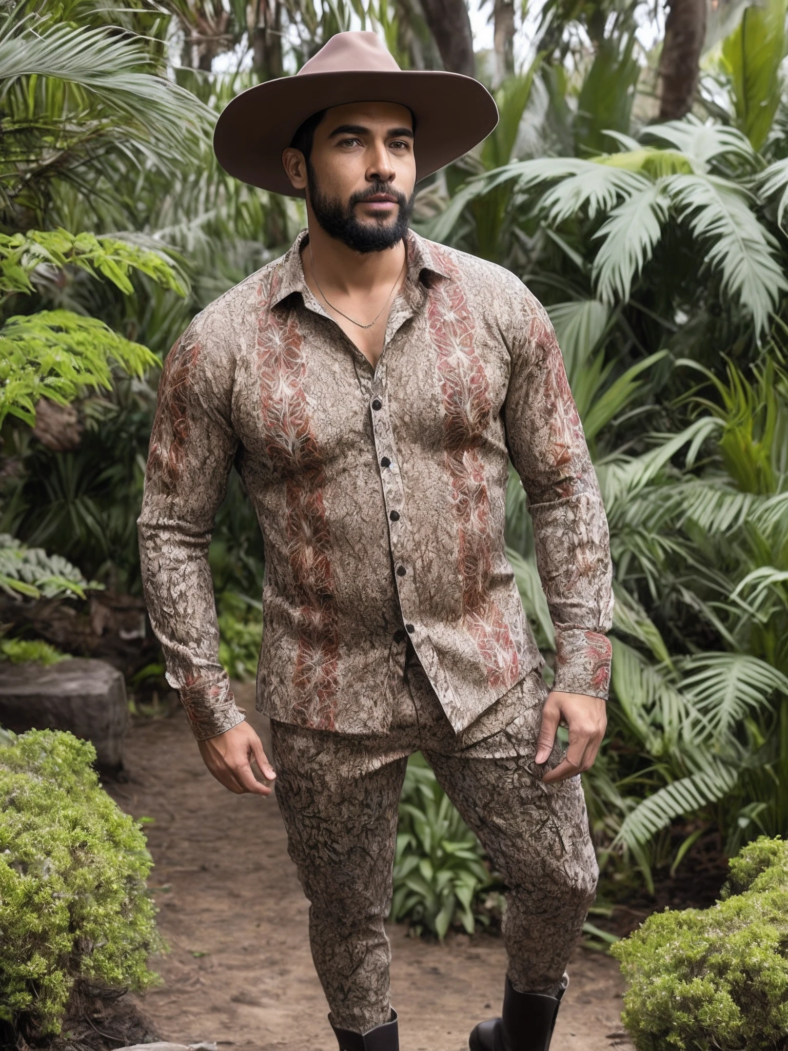 Africano de tribo com cicatrizes no rostos deua da floresta curandeiro, feiticero com roupa de folhas e cabacas homem velho