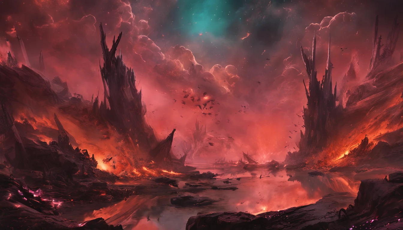The Last Judgement in the style of British artist John Martin