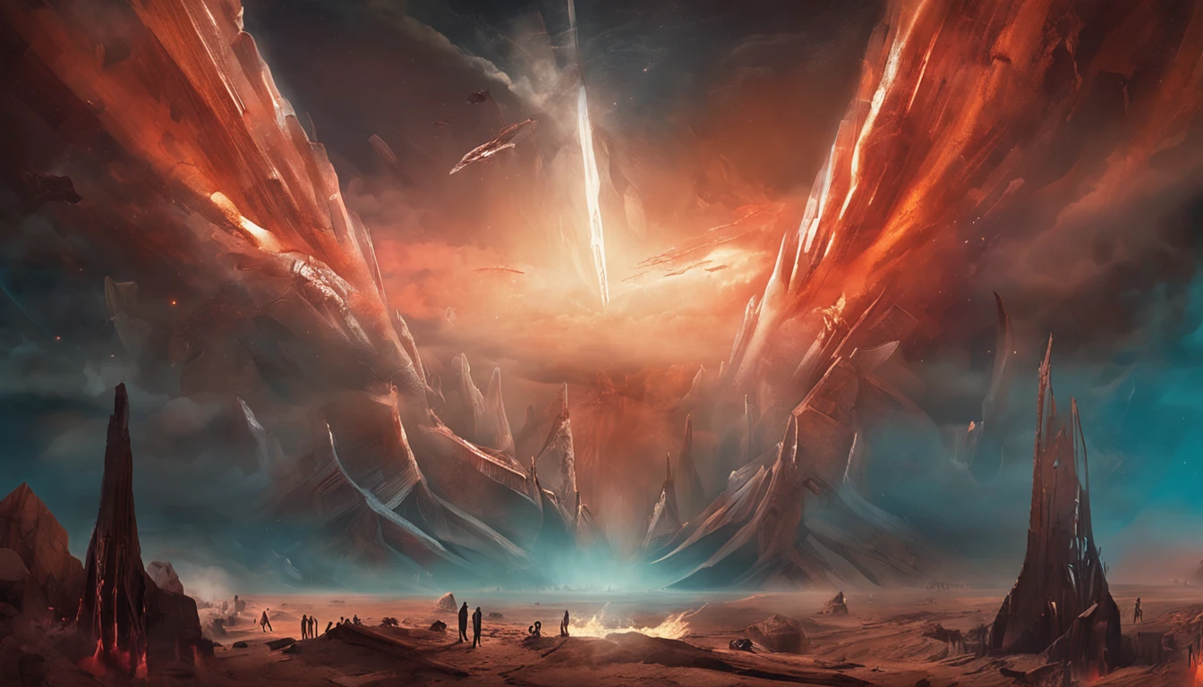 The Last Judgement in the style of British artist John Martin