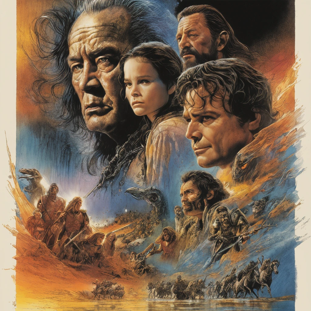 portrait of The Lord of the Rings: The Return of the King., movie poster, painting by Noriyoshi Ohrai
