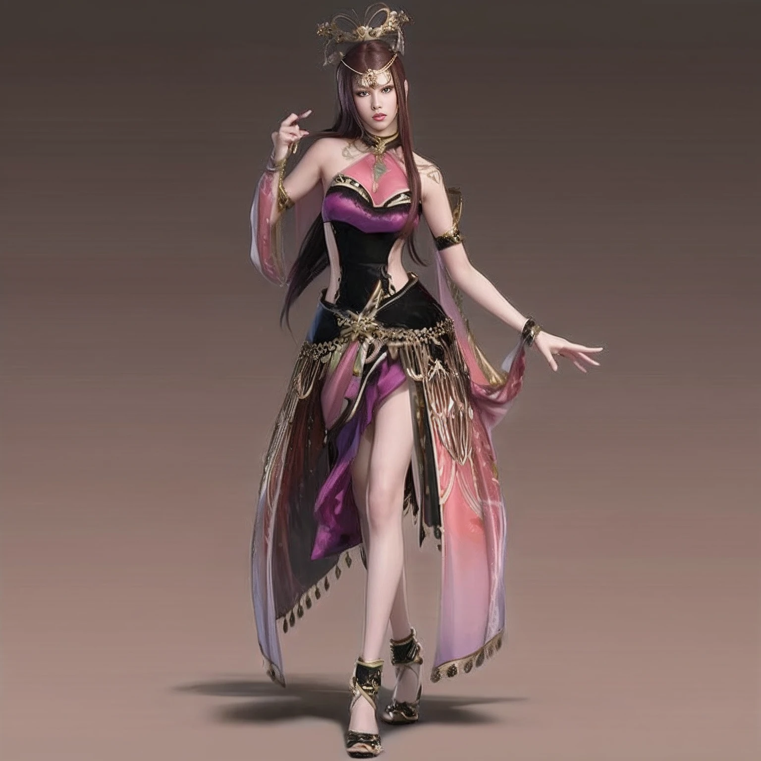 um close up de uma mulher em um traje com uma espada, Xianxia de corpo inteiro, uma bela imperatriz fantasia, ((uma bela imperatriz fantasia)), Senhora Palutena, guerreiros da dinastia, Yayoi Kasuma, Bayonetta, Rainha elfa bonita e elegante, wuxia de corpo inteiro, Pose elegante real