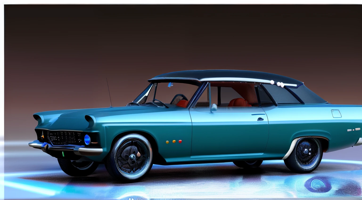((Language mastery)), alta calidad, detallado, realista, impresionante imagen 3D, coche deportivo, fondo de paisaje asombroso.