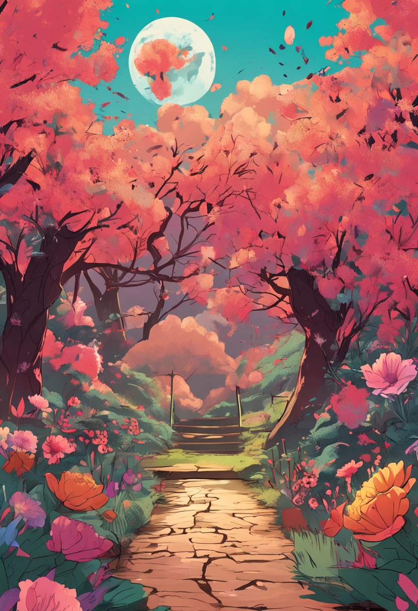 Flowers bloom on the brain in dreamy style