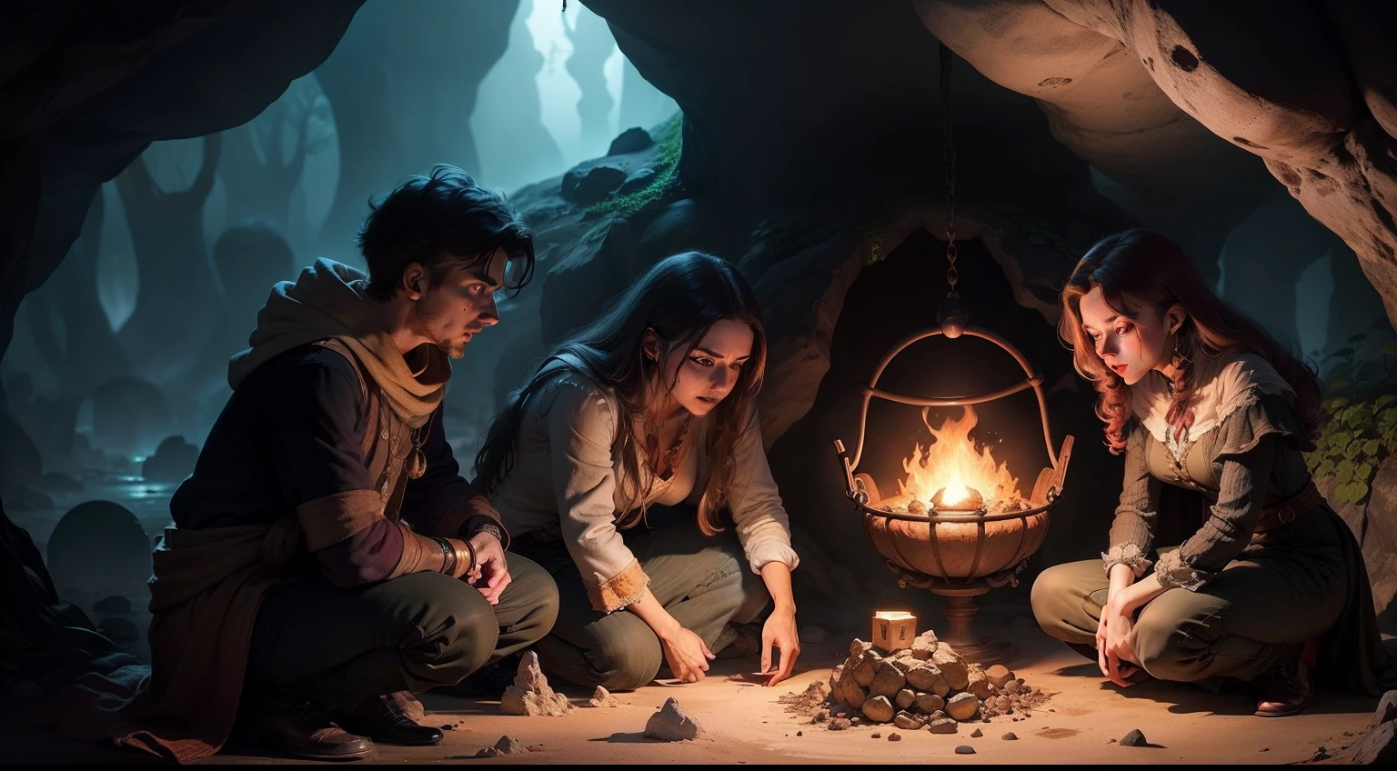 Finalmente, after many weeks of searching, They found the first forgotten cauldron. Estava escondido em uma caverna escura, protected by a powerful spell. With great determination and teamwork, They managed to disable the spell and retrieve the cauldron.