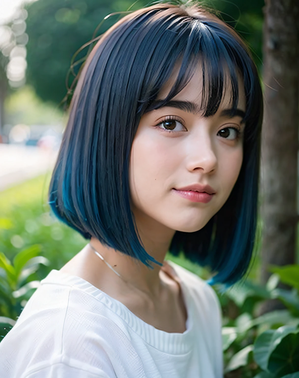  linda, ela tem os cabelos vermelhos ruivos naturais ,she's a teenagYour hair is short, your eye is blue