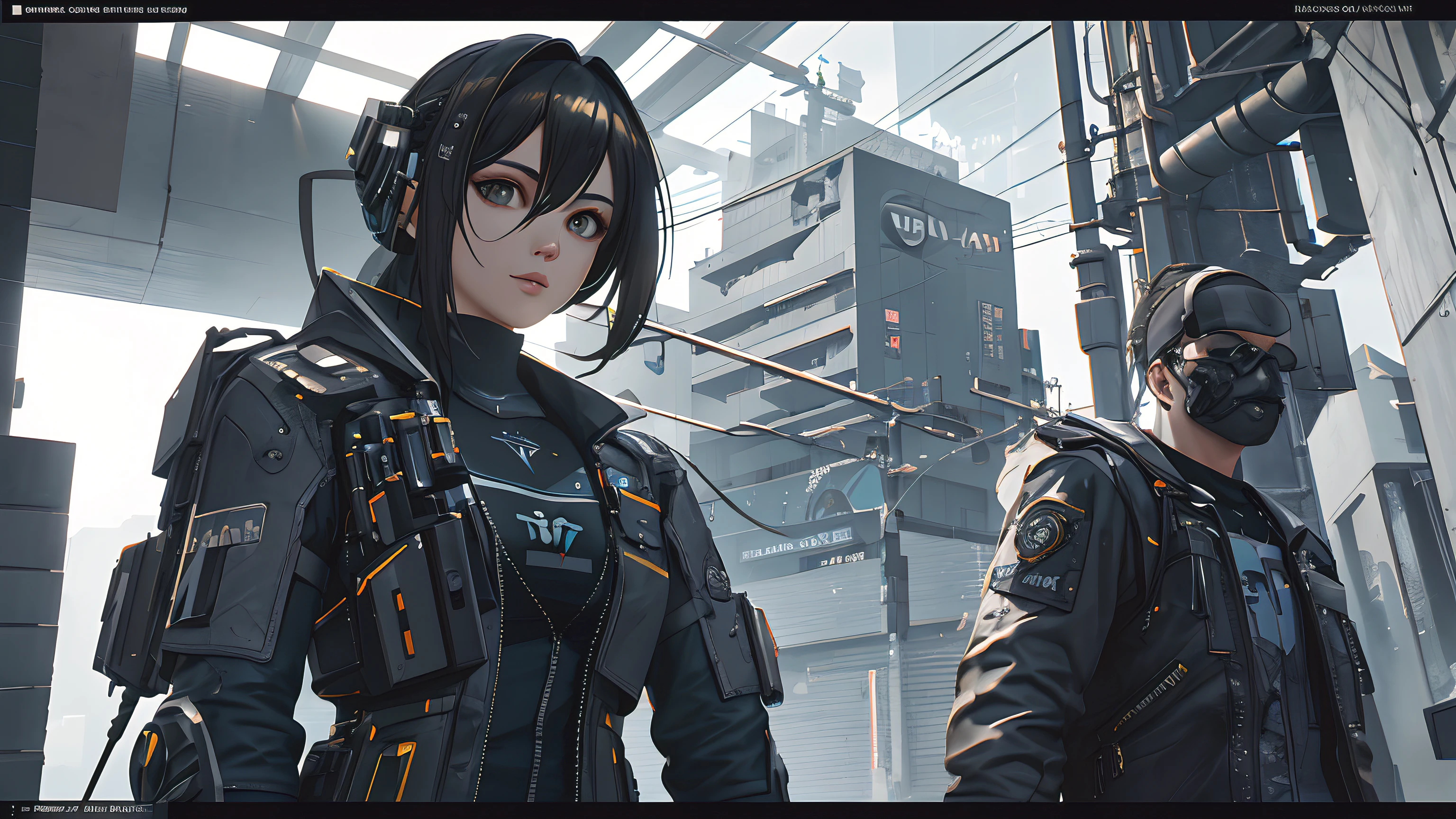 ((Best quality)), ((masterpiece)), (detailed:1.4), 3D, an image of a beautiful cyberpunk female,HDR (High Dynamic Range),Ray Tracing,NVIDIA RTX,Super-Resolution,Unreal 5,Subsurface scattering,PBR Texturing,Post-processing,Anisotropic Filtering,Depth-of-field,Maximum clarity and sharpness,Multi-layered textures,Albedo and Specular maps,Surface shading,Accurate simulation of light-material interaction,Perfect proportions,Octane Render,Two-tone lighting,Wide aperture,Low ISO,White balance,Rule of thirds,8K RAW, wide angle