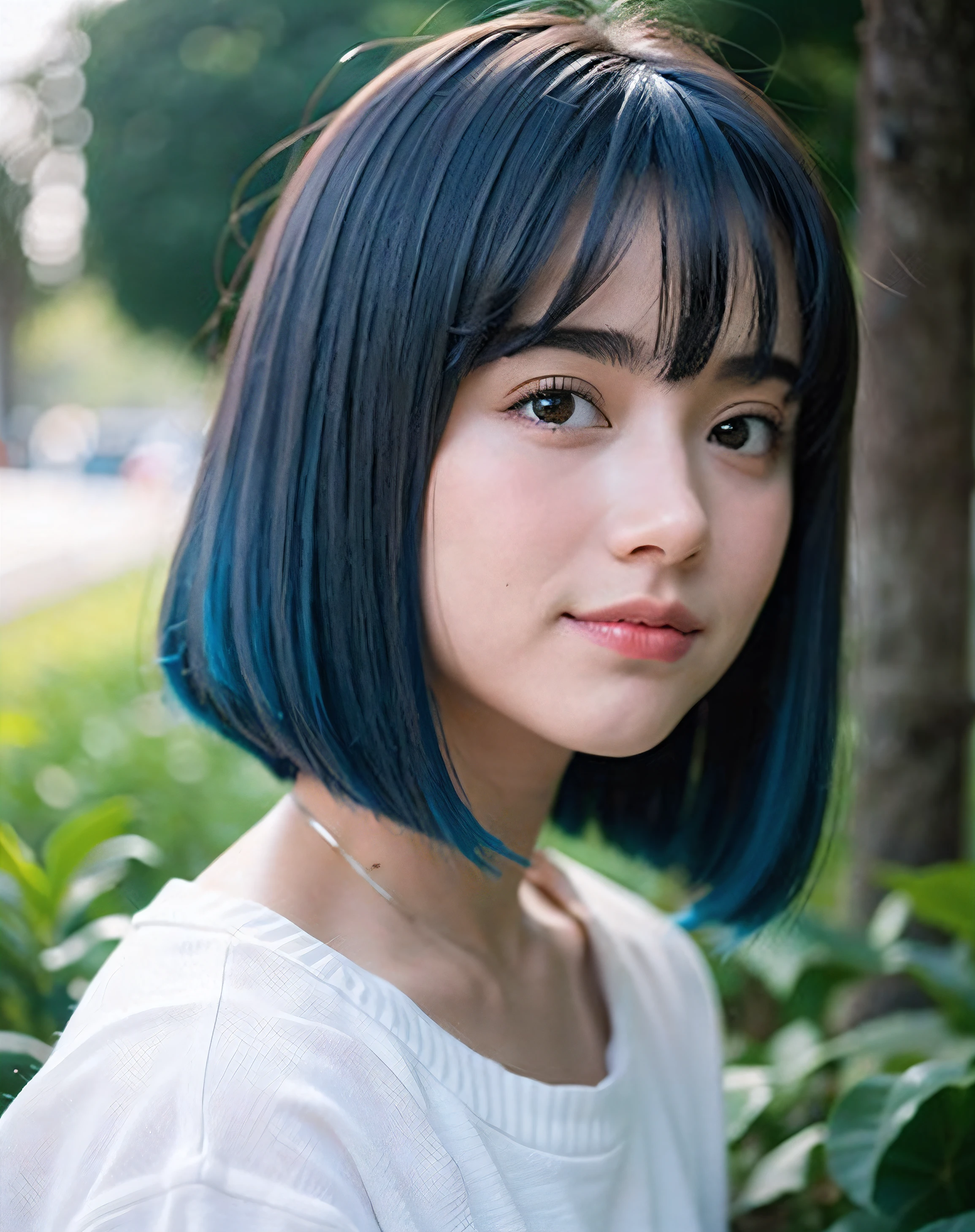  linda, ela tem os cabelos vermelhos ruivos naturais ,she's a teenagYour hair is short, your eye is blue