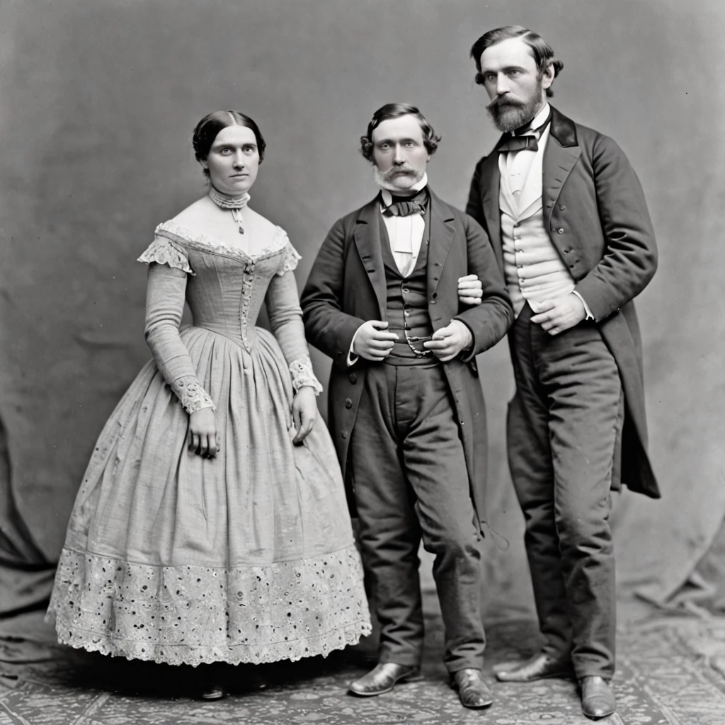 "Uma imagem deslumbrante da fachada iluminada do Teatro Ford em Washington, D.C., durante a noite de 14 de abril de 1865, com pessoas elegantemente vestidas dirigindo-se ao teatro."