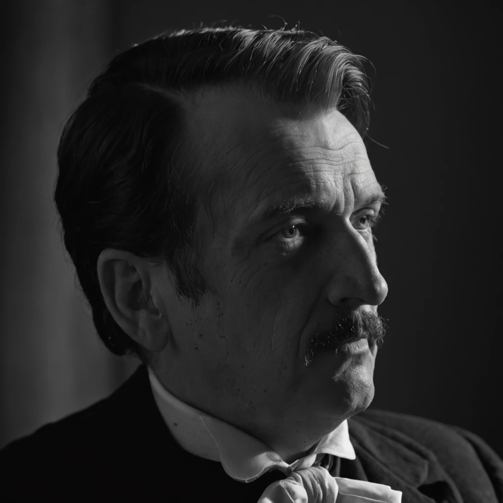 "(Prompt A: John Wilkes Booth), (Prompt B: 0.8), (Prompt C: Dark atmosphere), (Prompt D: Sinister atmosphere), (Prompt E: Historic setting), (Prompt F: Dramatic lighting), (Prompt G: Intense expression), (Prompt H: Hidden motifs), (Prompt I: Tragic figure)"