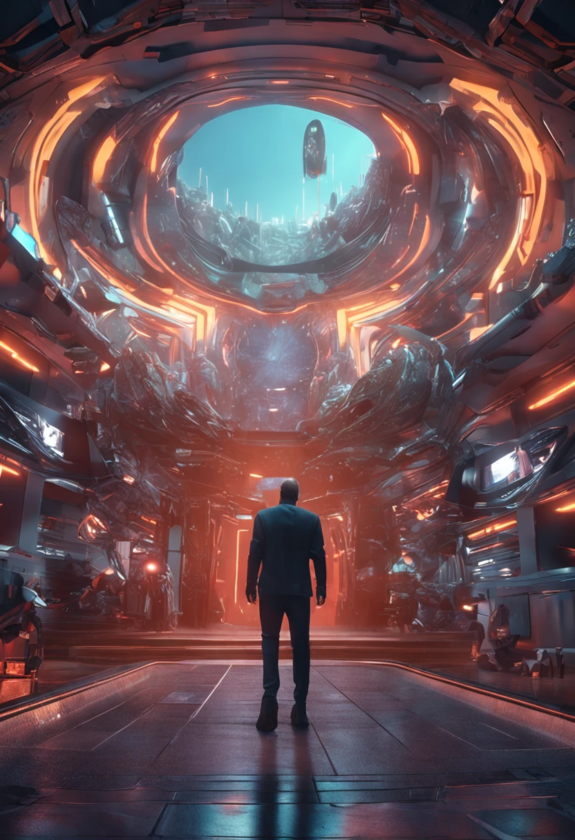anjo ultrarealista, futurista, 4k