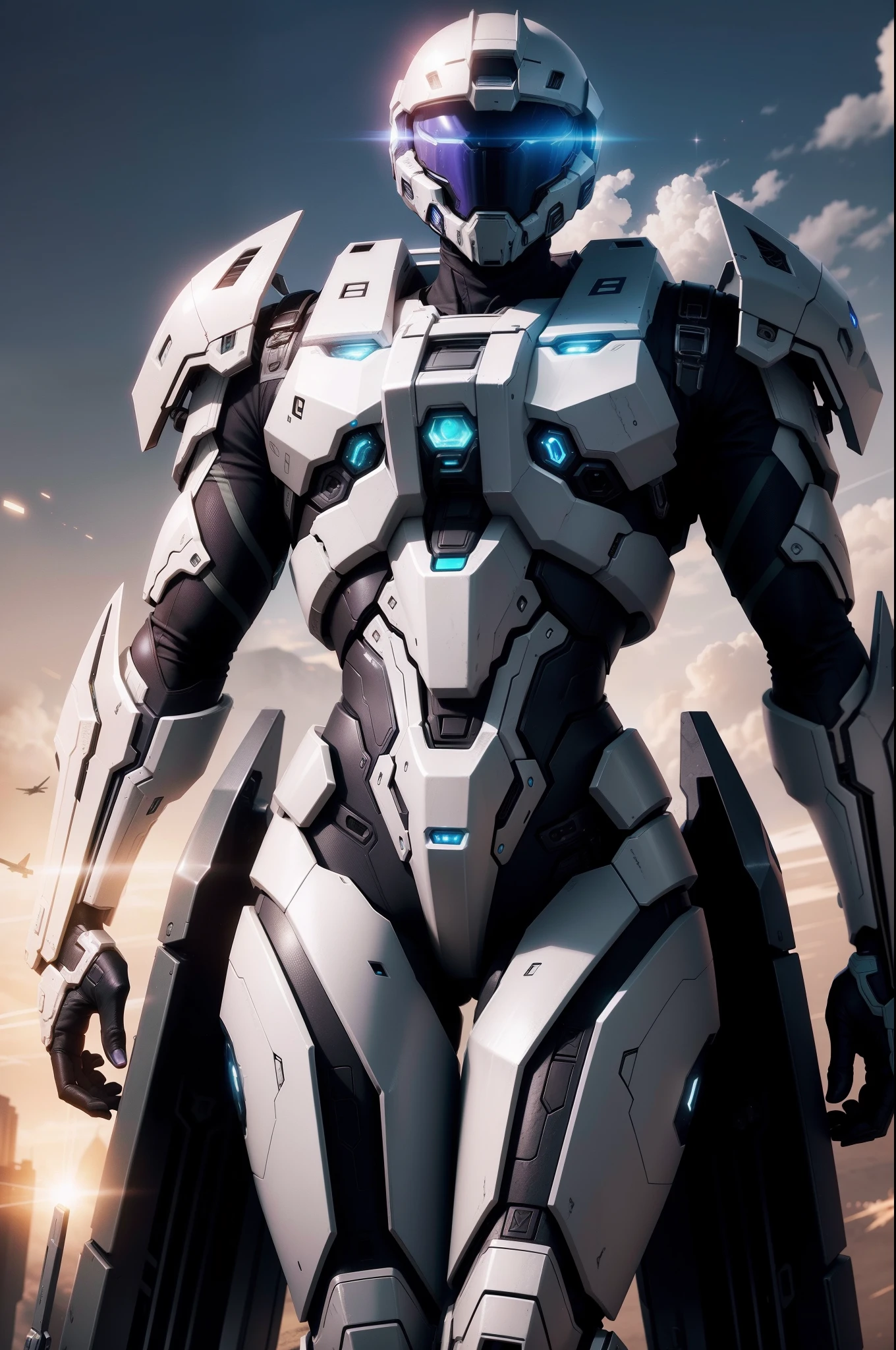 "Stunning and vibrant representation of the Halo Covenant, showing their menacing presence and advanced technology."