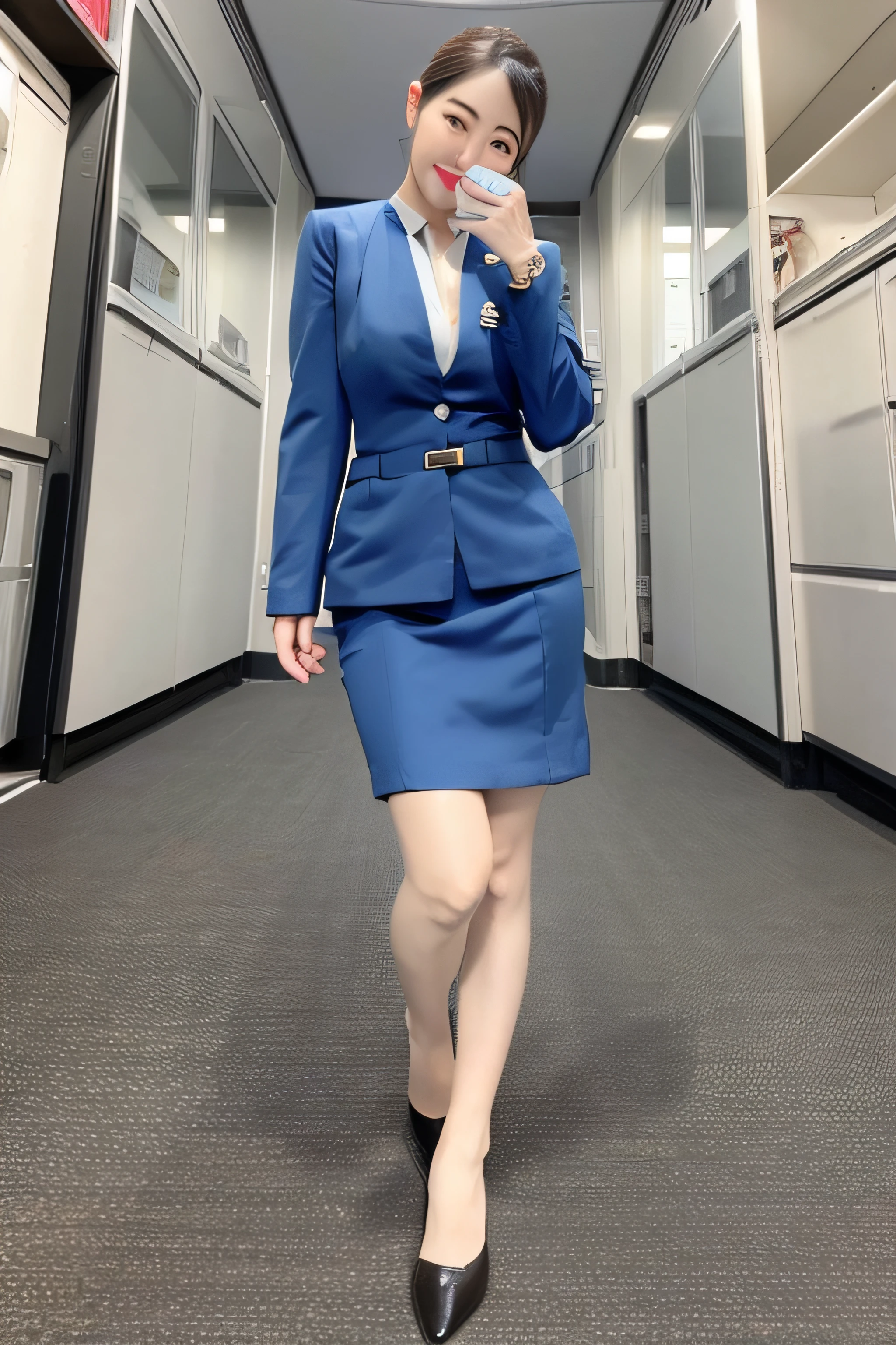 (Look at viewers:1)、Cabin Crew、full_body ,shoes