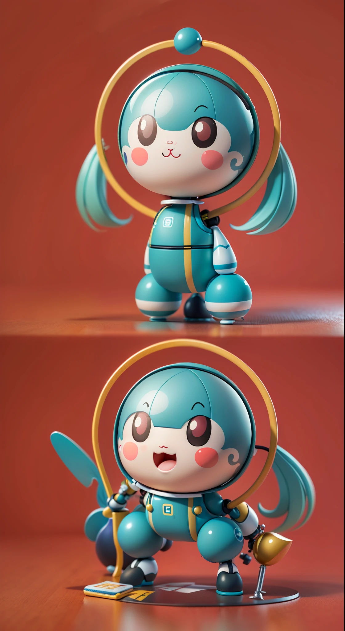 There are two cartoon characters using the same language, mascot illustration, high quality character design, Tintoy character design, character design humanoid, unused design, rejected concept, same body, Mr. Nimbus character design, cartoon vector style, full body mascot, small robot, round robot, cute coronavirus creature, chibi character, small curves, clean anime silhouette, line art!, line sketch, simple line art, chibi style, chibi anime, Cute anime style, short full-body portrait! , thick line art, anime style, close-up of a cartoon character, cartoon portrait, stereoscopic, 3d effect, mouth like H, with blush