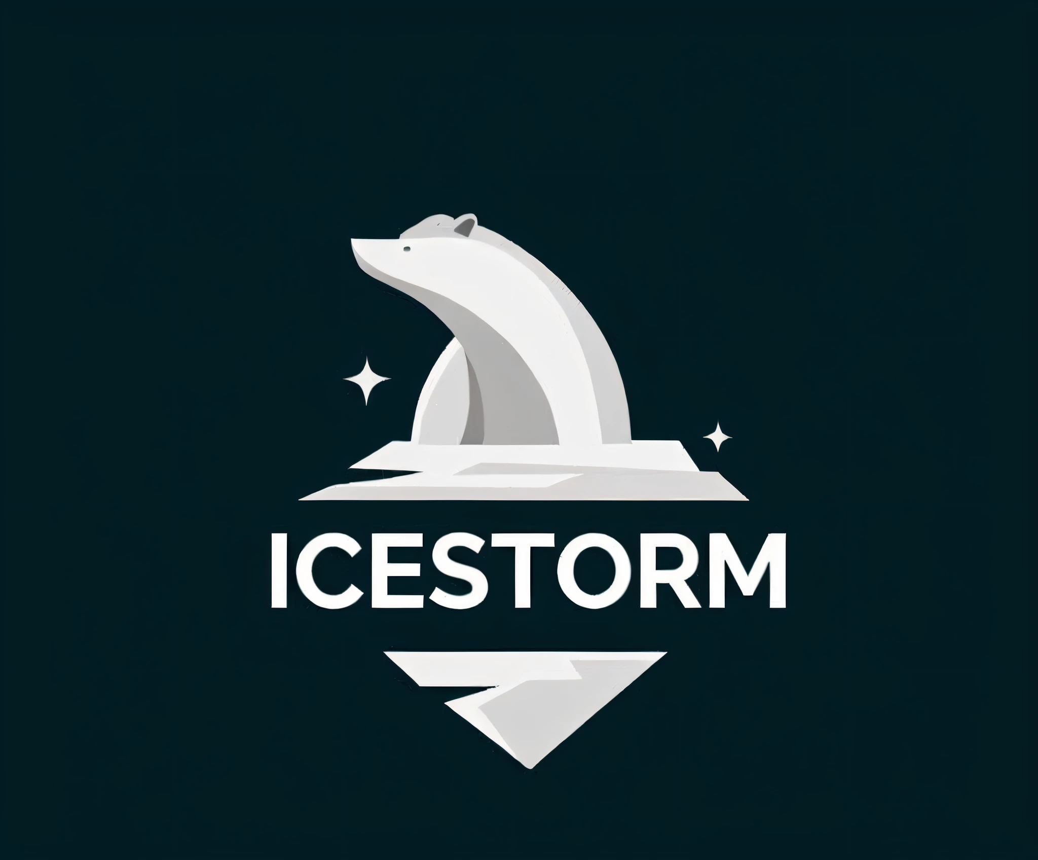 A white polar bear stands on a rock with the words Ice Storm written on it, In an ice storm, best on adobe stock, queen of ice and storm, winterstorm, Blizzarding, Theme :《Icewind Dale》, Inspired by Robert Storm Peterson, Instagram, Icewind Dale, discord profile picture, Storm, justin sun, inspired by Simon Stalenhag