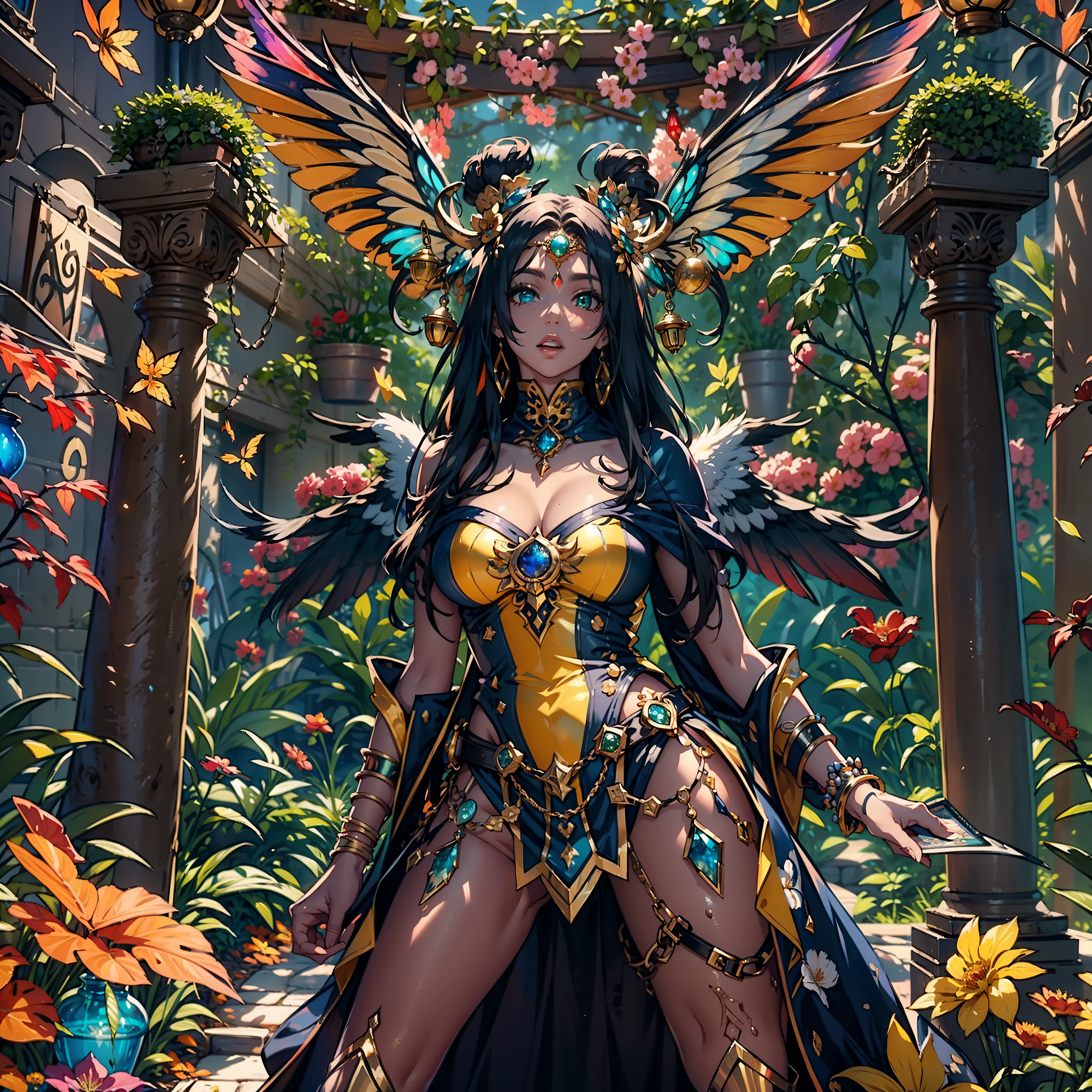 Masterpiece epic Sunlight luminescence volumetric lightning contrast global illumination saturate ultra_highres meticulously intricate analogique pro-photo-realistic ultra_high_quality ultra_high_detail optimal accurate cgi vfx sfx reflex 3dcg max color-coded extreme improved Octane_rendered UHD XT3 64K 32K 16K 8K DSLR HDR unrealengine5 romm rgb pbr 3dcg fxaa blu-ray fkaa txaa rtx ssao enhanced ultra_sharpness ecstatic graduate Will-o'-the-wisp pixie sprite iota garden conceptual angel female Jinx glamour walking Chevaleresque "Nicki Minaj" Cosplay aristocratic Goddess surmounted wings surrounded intertwined feather éblouissantes Valkyrie-wings symmetrical athletic Native tanmed skin gorgeous african dreads obvious agate perfect divine cheekbones effects reddened embarrassed lazuli beautiful Eyes Brown Pupils Black Iris Turquoise Sapphires Open Mouth Teeth Smiles tongue wet pilot Jacket Floating fringe Pearls Eccentric Cape Levitating Shoulders-Off chemise blanches dentelles clavicules papillotes reveal breasts falling sideboob felt satin orange corsait yellow spinel thick leather skirt soies assortie amples nombril revealing heart belt_chastity crux diamond cadena pubic scarlet pubis-hairy obvious indigo Size silver adorned padlock Gold thighs legs garters Gothic inox boots decorated onyx, Sun urban Outdoor Forest Beholder "medieval" outfits priestess ruby background equirectangular 360 mirror glass reflection monastery opal marble deep path ombre Sundrop lantern decorated dramatic mannequin armor chrome chain flat bands fathoms "Heavy Metal" richly lys rune rose ornate emerald plasma glyph Tourmaline wood leaf Earth engraving lava magic summon monster viceroy incandescent Crystalline invocation creature Queen Bee (EOS R6 135mm 1/1250s f/2.8 ISO400) bees conjuration monarch flowering butterfly dog howling floraison Shiba_Inu CGSCOSITY Hearth Ark Church "Ouroboros" Caduceus Hermes Cathedral chef-d&#39 tatoo Bruce_Weber sex girl naked nsfw varied multi etc.