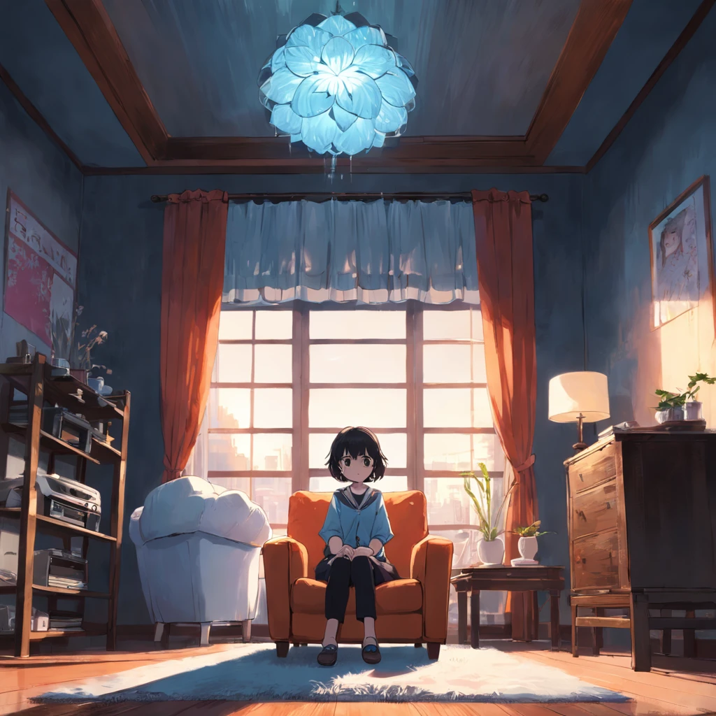 cool Stand-alone air conditioner living room sit a chair Parents(chichi,mommy) Female in her 30s